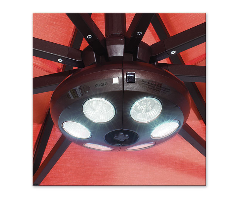 Vegal-L 9" Umbrella Light Bronze by Treasure Garden - Image 4